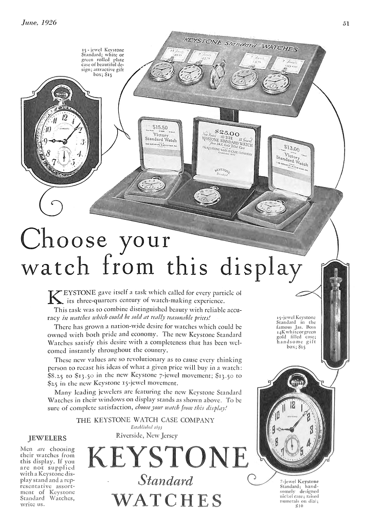 Antique 1907 Keystone Howard Sidewinder Pocketwatch | WatchUSeek Watch  Forums