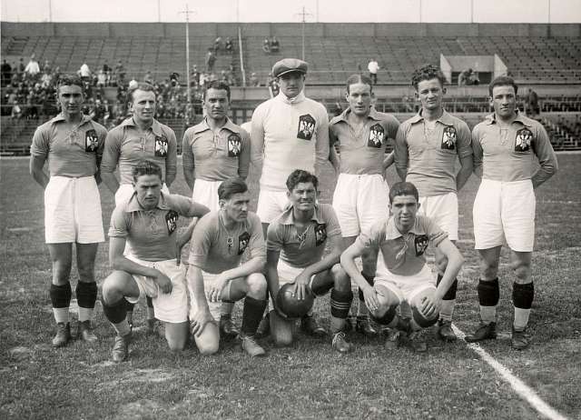 Yugoslavia football team group at the 1924 Olympic Games