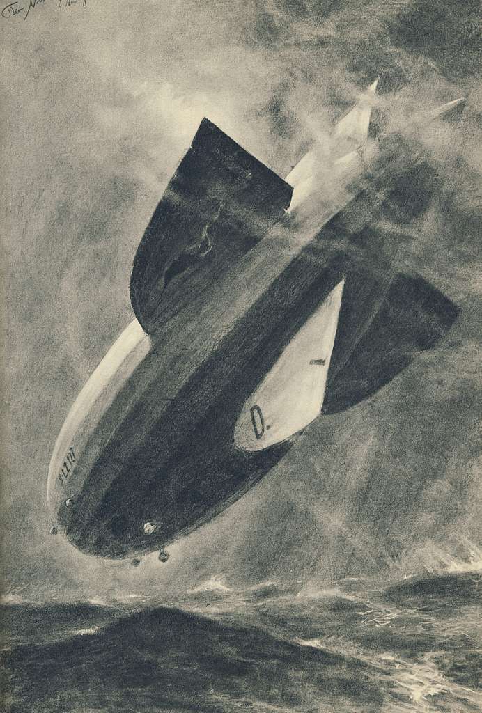 1928, Lz 127, Graf Zeppelin, 1 - Drawing. Public Domain Image. - Picryl 