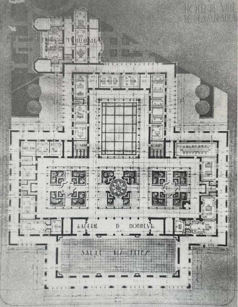 Marius Boyer, City Hall (Wilaya Building) 2nd floor plan - PICRYL ...