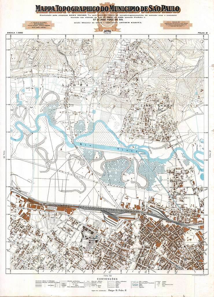 Setor 36 do Mappa Topographico do Municipio de São Paulo - PICRYL ...