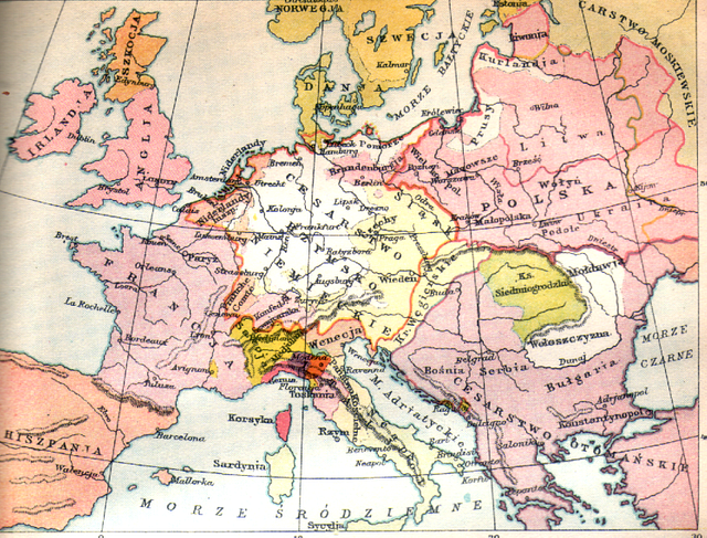 Europa w XVII wieku Ultima Thule Public domain map PICRYL