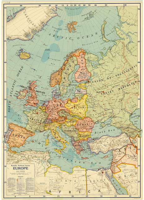 Political map of Europe, 1931 - PICRYL - Public Domain Media Search ...