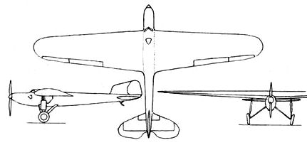 Fairey Long Range monoplane 3-view L'Aerophile October 1932 - PICRYL ...