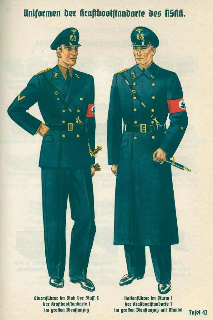 Organisationsbuch der NSDAP 1937 Tafel 42 Uniformen der 