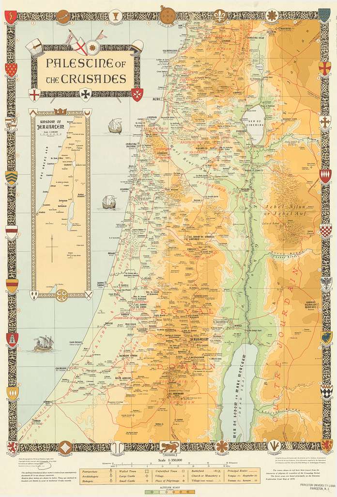 Palestine of the Crusades, by the Survey of Palestine 1937 - PICRYL ...