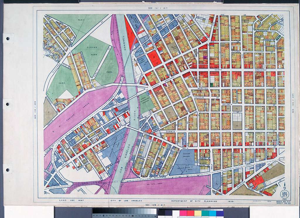 Map - Los Angeles, 1939