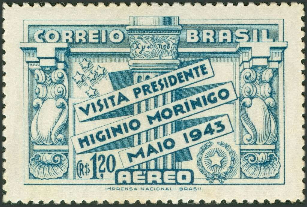 BRAZIL - C53 - Brapex S/S stamp-on-stamp - unused NGAI - 1943