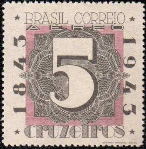 BRAZIL - C53 - Brapex S/S stamp-on-stamp - unused NGAI - 1943