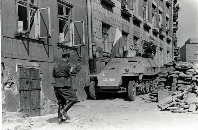 Warsaw Uprising - Captured SdKfz 251 - 1 (1944) - PICRYL - Public ...