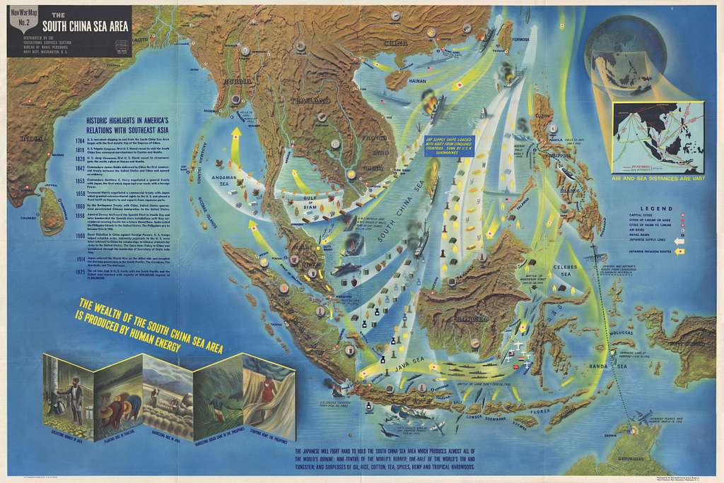 Navy War Map No. 2 - The South China Sea Area - PICRYL Public Domain Search