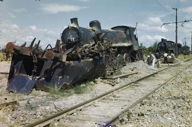 Train Busting in the Cortona arezzo Area Italy July 1944 TR2086