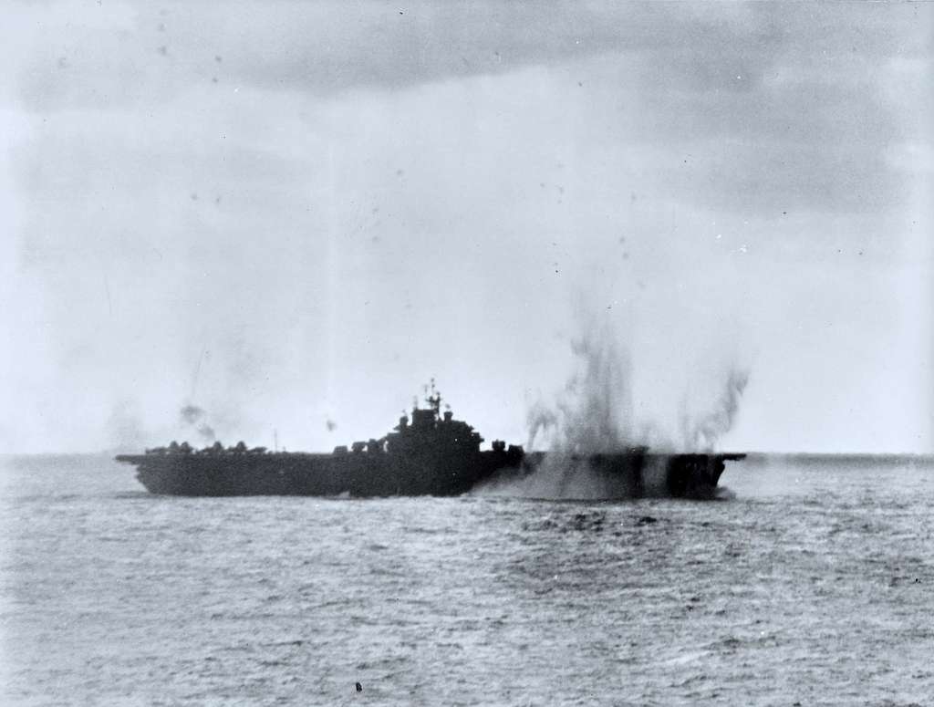 Uss Essex Cv-9 Under Attack 19 Mar 1945 - Picryl - Public Domain Media 