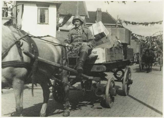 Optocht Met Praalwagens In De Emmastraat. Alkmaarse Brandweerlieden ...