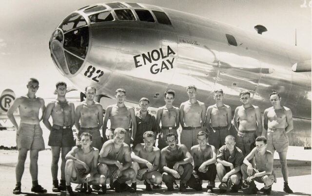 enola gay atomic bomb images