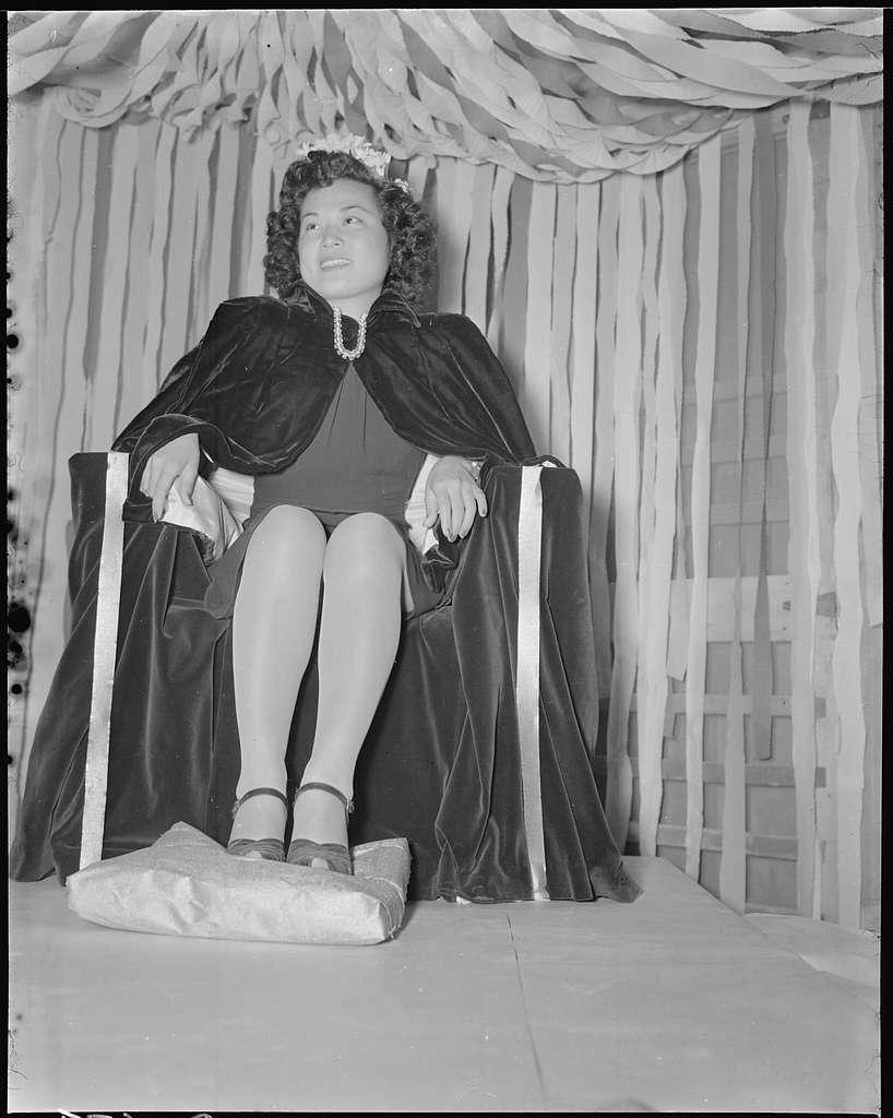 Gila River Relocation Center, Rivers, Arizona. Harvest Festival Queen ...