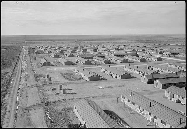 Granada Relocation Center, Amache, Colorado. A view of the Granada ...