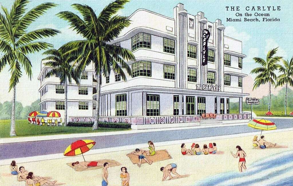 Miami Beach, Florida Postcard The Caribbean Hotel