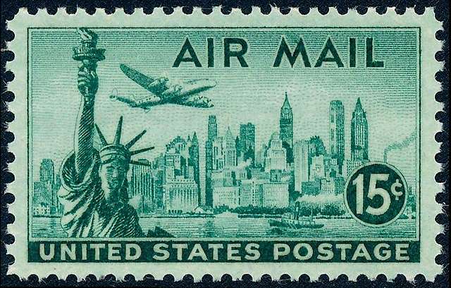 Air mail. 15 c - postal stamp - public domain postal stamp scan - PICRYL -  Public Domain Media Search Engine Public Domain Search