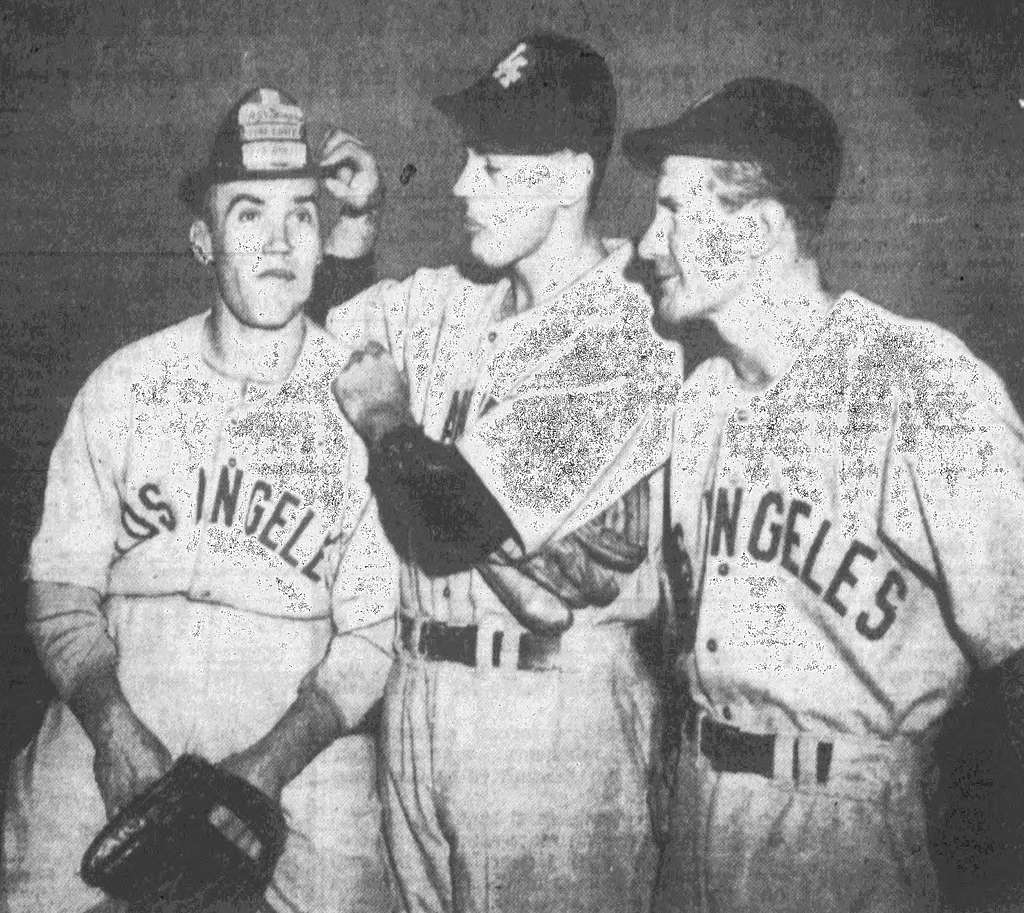 EDDIE MALONE, 1947 L.A. Angels PCL