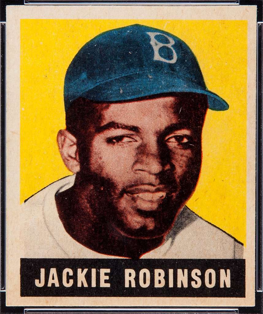 1948 JACKIE ROBINSON Leaf 79 Baseball Card Print Vintage 