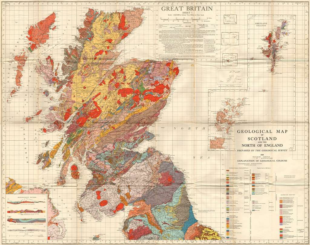 Geological Survey Map of Great Britain, Sheet 1 North - PICRYL Public ...