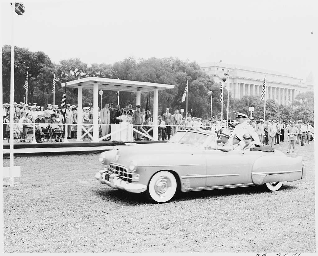 President Truman attends ceremonies celebrating the 100th anniversary ...