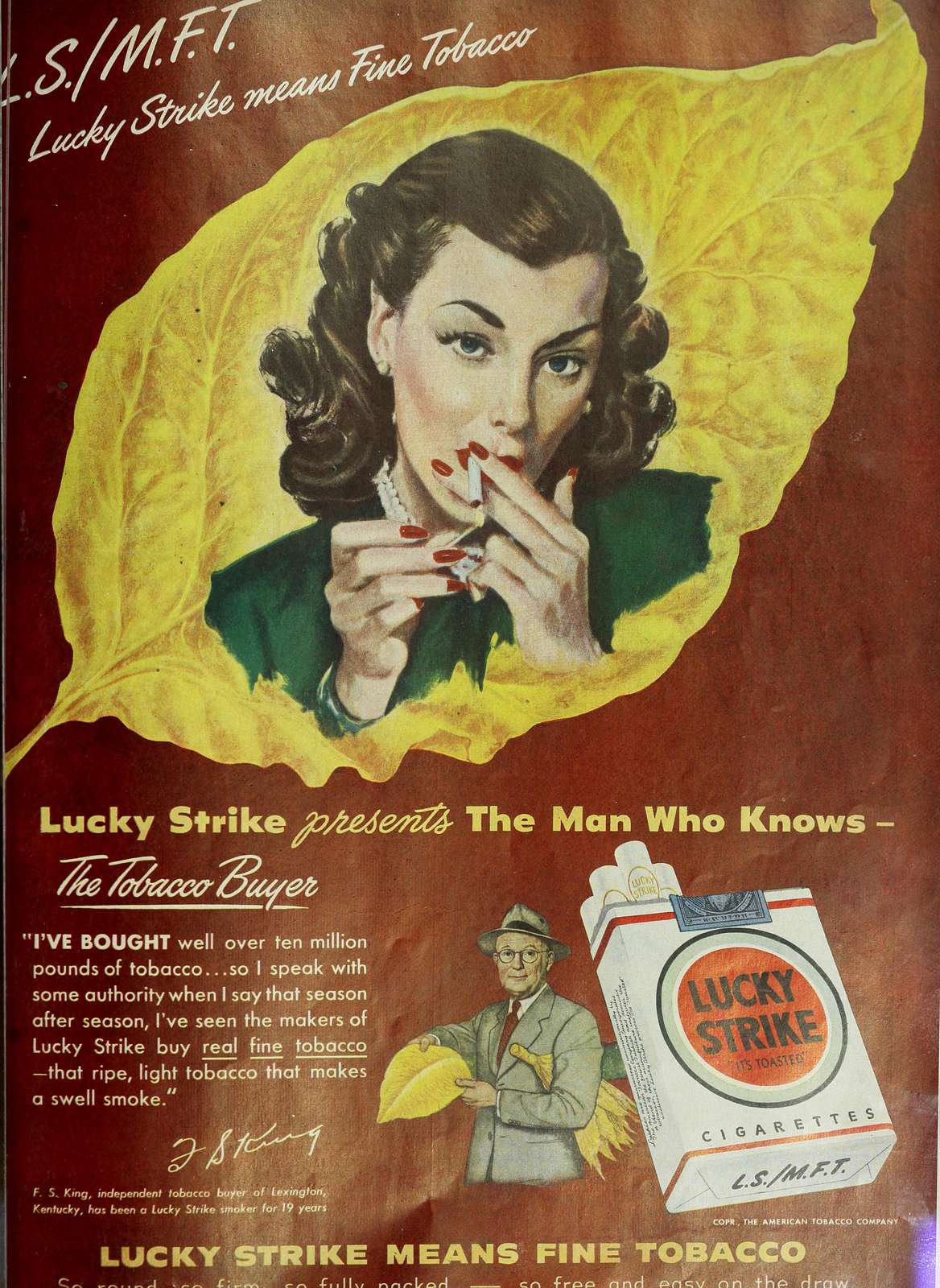 A friend of mine had an original Lucky Strike package - even says