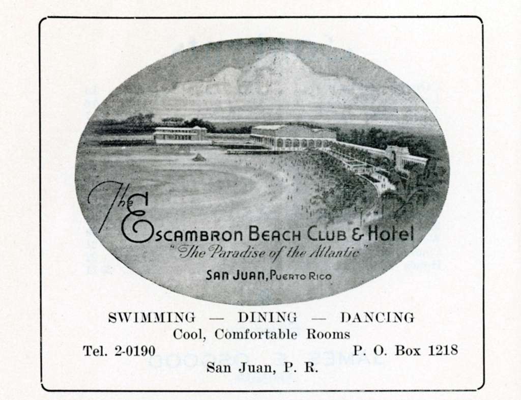 San Juan - Escambron Beach Club Ad - PICRYL - Public Domain Media Search  Engine Public Domain Image