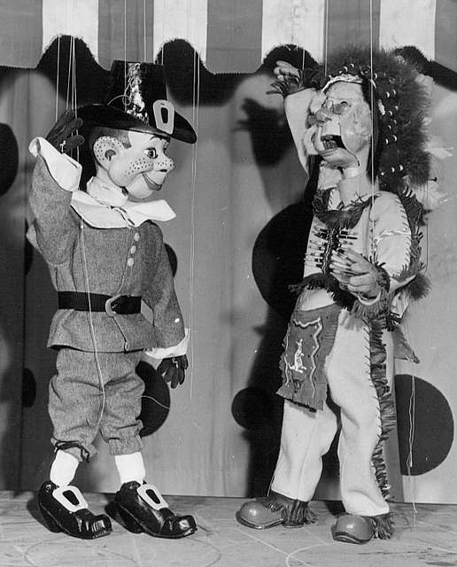 Howdy Doody, Inspector and Mister Bluster! Replicas of famous puppets from  the mid-twentieth century