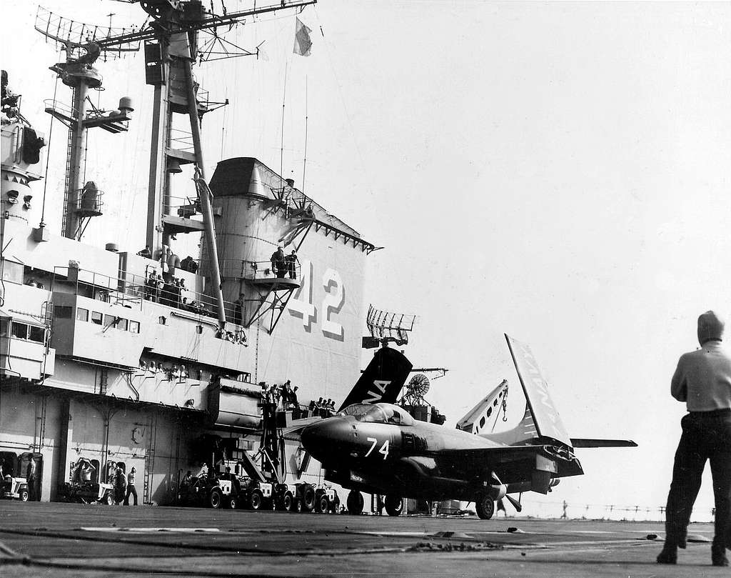 F3D-2 of VC-4 on USS FD Roosevelt (CVB-42) 1952 - PICRYL - Public Domain  Media Search Engine Public Domain Search