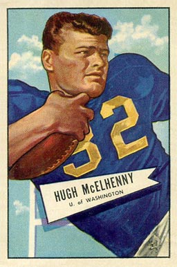 Hugh McElhenny Autographed 1955 Bowman Card #75 San Francisco 49ers  (Off-Condition) SKU #198026 - Mill Creek Sports