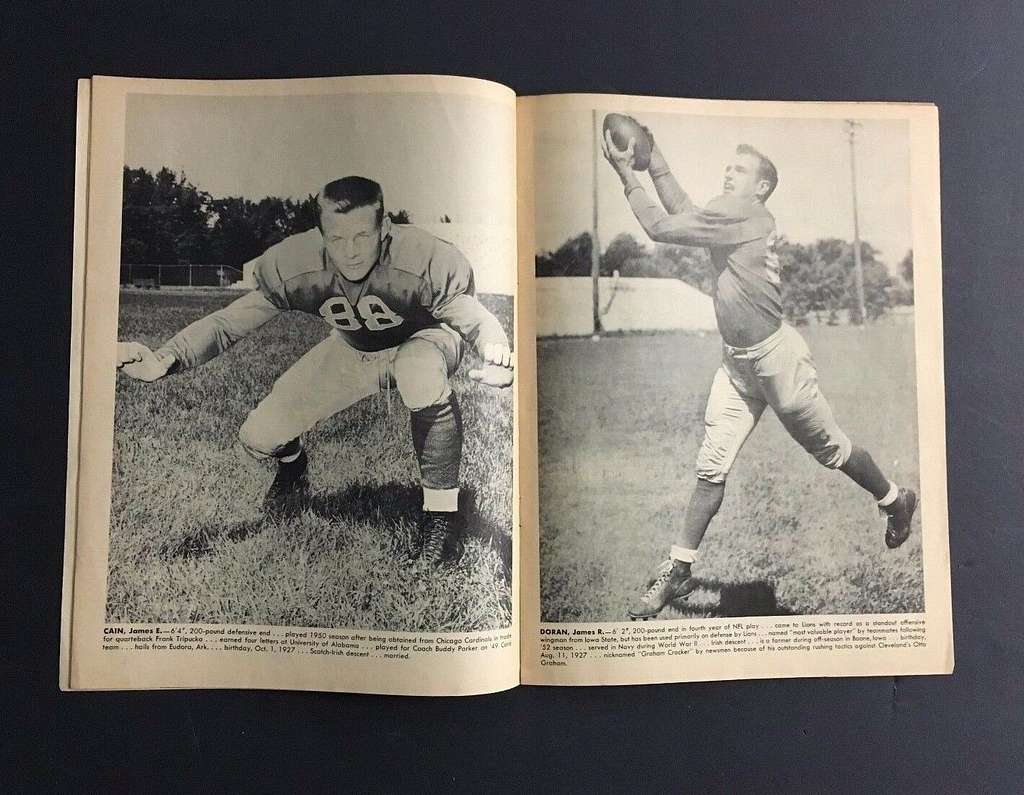 1957 Detroit Lions 8x10 Team photo World Champions