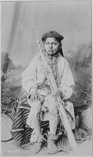 Native North American Indian - Old Photos - Ahtna girl using a