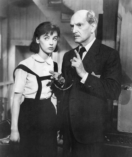 Millie Perkins and Joseph Schildkraut in The Diary of Anne Frank (1959 ...