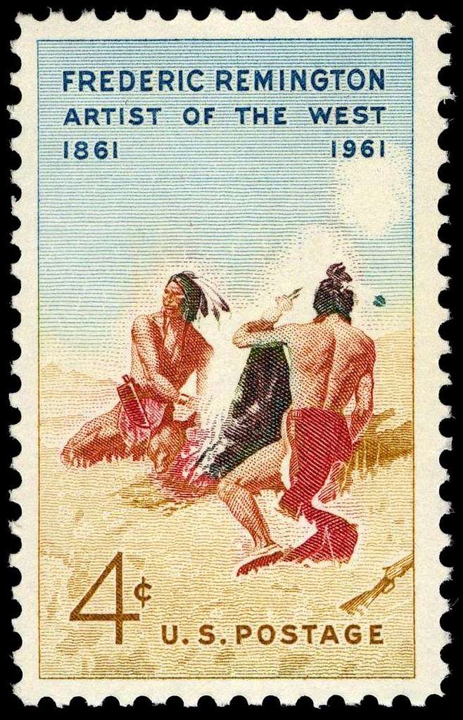 Remington 1961 4c - postal stamp - PICRYL - Public Domain Media Search  Engine Public Domain Image