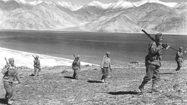 Indian Soldiers On Patrol During The 1962 Sino-Indian Border War ...