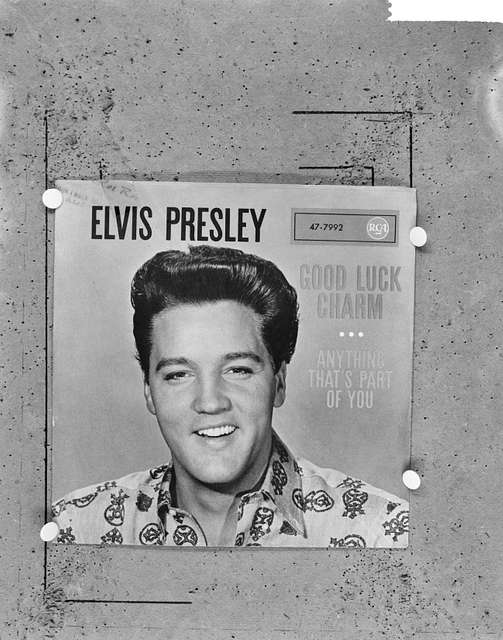 Elvis Presley foto van hoes van single 