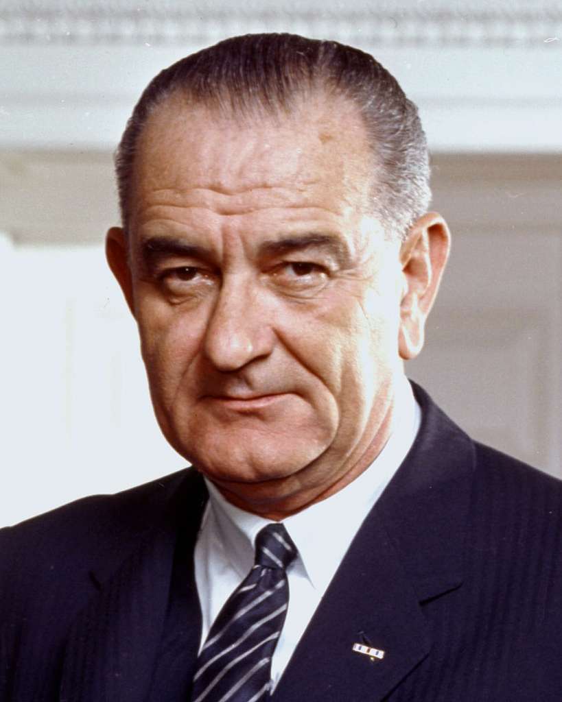 Lyndon B. Johnson, Photo Portrait, Leaning On Chair, Color Cropped ...