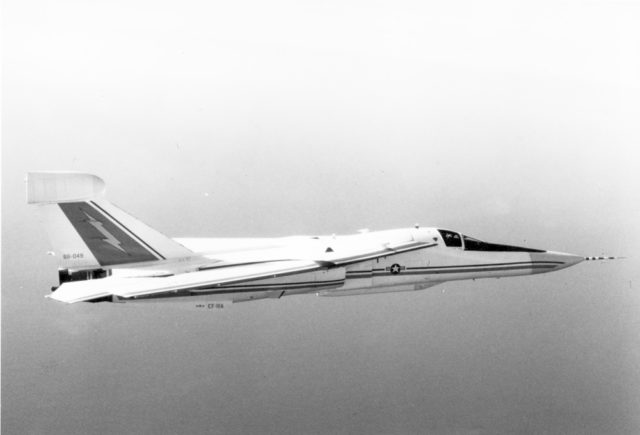 General Dynamics F-111A 66-0049 modified by Grumman as an EF-111A ...