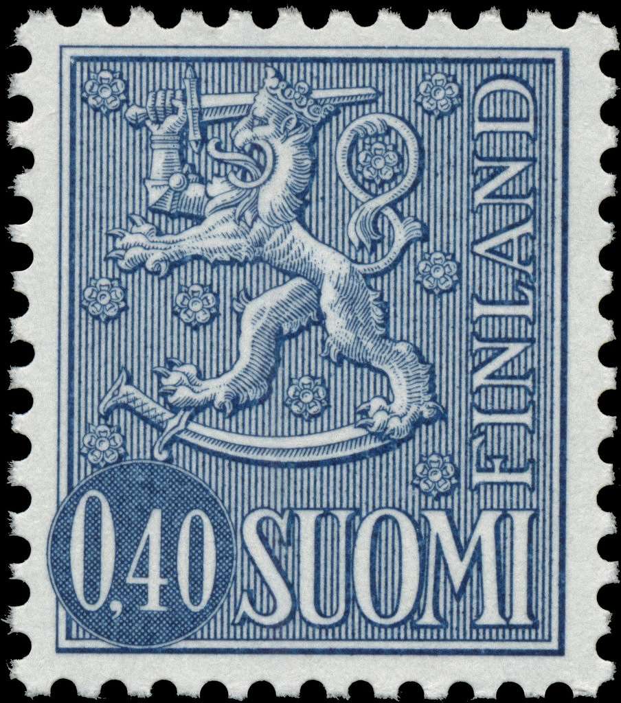 Stamp of Finland - 1967 - Colnect 46486 - 1 - Lion - Type II - STIF ...