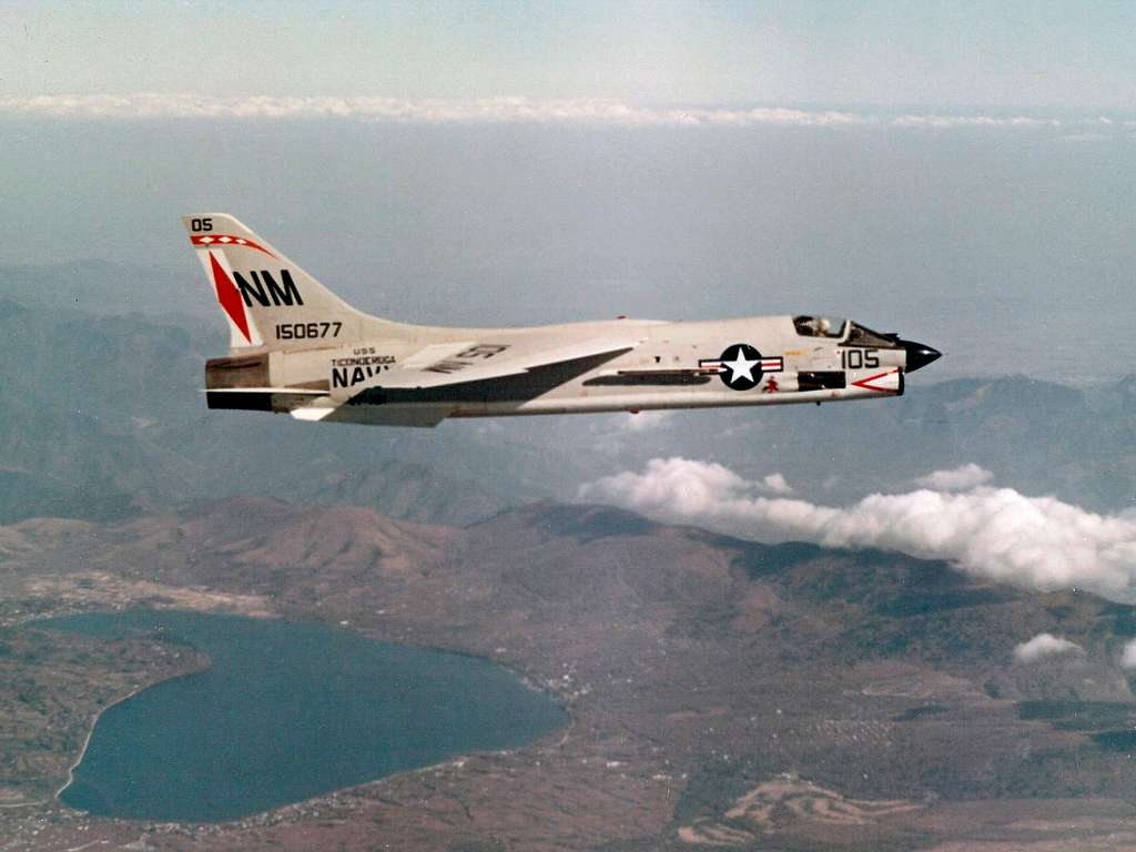 F 8E Crusader Of VF 191 In Flight 1968 PICRYL Public Domain Media