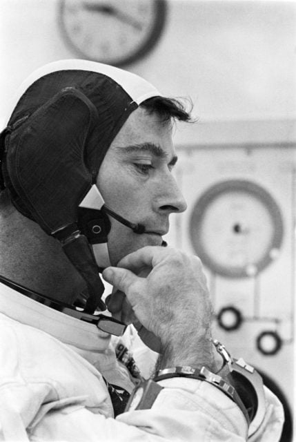 Skylab (SL)-2 - Astronaut Joseph Kerwin - Suiting-Up - Prelaunch - KSC ...