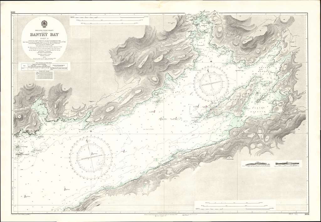 Admiralty Chart No 1838 Bantry Bay Sheet 2, Published 1970 - PICRYL ...