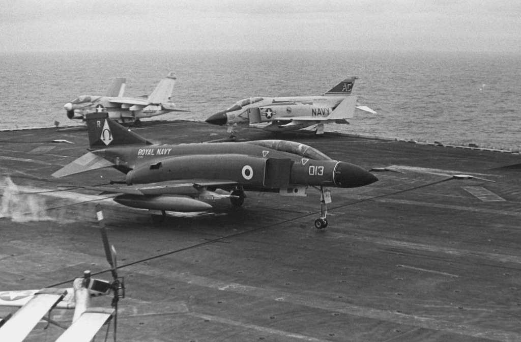 Phantom Fg1 Of 892 Nas Landing On Uss Nimitz Cvn 68 1975 Picryl Public Domain Media