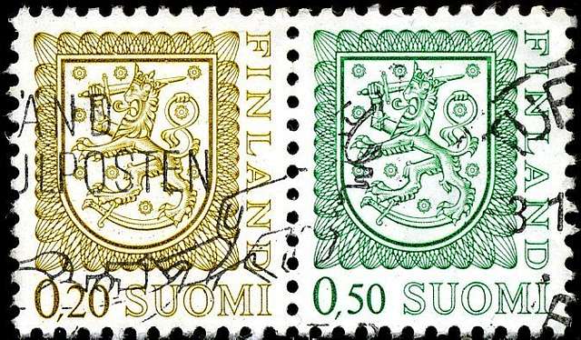 Stamp of Finland - 1977 - Colnect 577552 - 1 - Coat of Arms - Type I ...