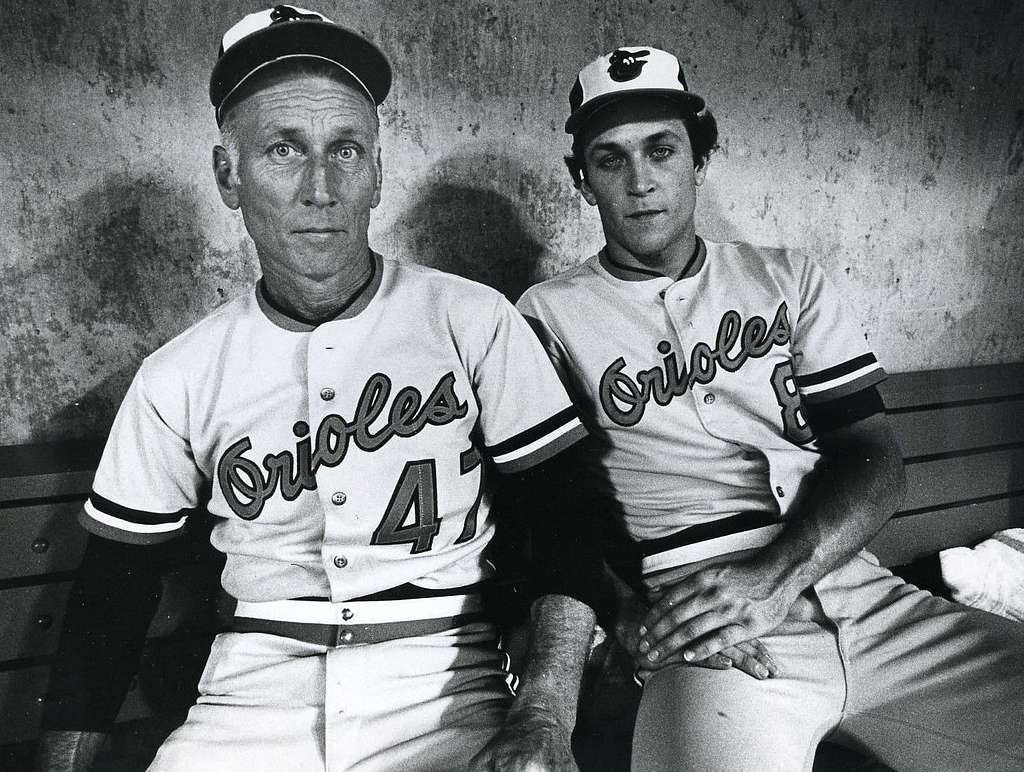 Photograph of two baseball players