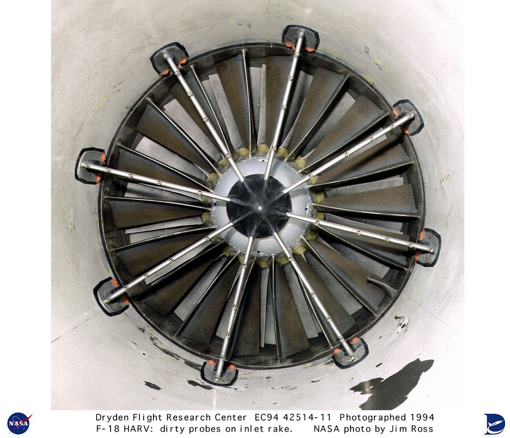 F 18 Harv Dirty Probes On Inlet Rake Picryl Public Domain Image