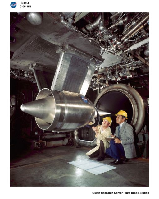 GARRETT ENGINE IN HYPERSONIC TUNNEL FACILITY HTF AT NASA PLUM BROOK ...