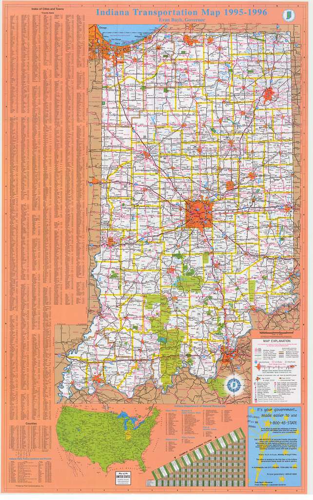 1995-1996 Indiana transportation map - c19fd2662cc6c6a537292ef9c723ac9a ...